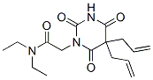5,5-Diallyl-1-(N,N-diethylcarbamoylmethyl)-2,4,6(1H,3H,5H)-pyrimidinetrione Struktur