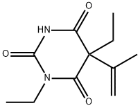 1,5-Diethyl-5-isopropenylbarbituric acid Structure