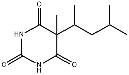 5-(1,3-Dimethylbutyl)-5-methyl-2,4,6(1H,3H,5H)-pyrimidinetrione Struktur