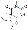 1,5-Dimethyl-5-(1-ethylpropyl)barbituric acid Struktur