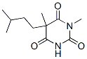 1,5-ジメチル-5-イソペンチルバルビツル酸 化学構造式