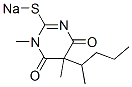 1,5-Dimethyl-5-(1-methylbutyl)-2-sodiothio-4,6(1H,5H)-pyrimidinedione Struktur