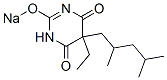 5-(2,4-Dimethylpentyl)-5-ethyl-2-sodiooxy-4,6(1H,5H)-pyrimidinedione Struktur