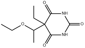 5-(1-Ethoxyethyl)-5-ethylbarbituric acid Struktur