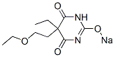 5-(2-Ethoxyethyl)-5-ethyl-2-sodiooxy-4,6(1H,5H)-pyrimidinedione 结构式