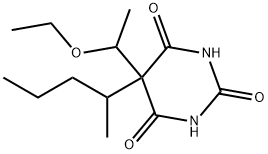 5-(1-Ethoxyethyl)-5-(1-methylbutyl)-2,4,6(1H,3H,5H)-pyrimidinetrione 结构式