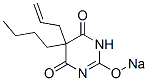 5-Allyl-5-butyl-2-sodiooxy-4,6(1H,5H)-pyrimidinedione Struktur