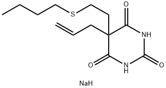 5-Allyl-5-[2-(butylthio)ethyl]-2-sodiooxy-4,6(1H,5H)-pyrimidinedione Structure