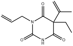 1-Allyl-5-ethyl-5-isopropenyl-2,4,6(1H,3H,5H)-pyrimidinetrione Struktur