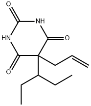 5-Allyl-5-(1-ethylpropyl)-2,4,6(1H,3H,5H)-pyrimidinetrione Struktur