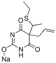 5-Allyl-5-[1-(ethylthio)ethyl]-2-sodiooxy-4,6(1H,5H)-pyrimidinedione Struktur