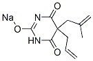 5-アリル-5-(2-メチルアリル)-2-ソジオオキシ-4,6(1H,5H)-ピリミジンジオン 化学構造式