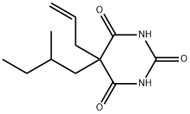 5-Allyl-5-(2-methylbutyl)barbituric acid Structure