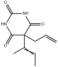 5-Allyl-5-(1-methyl-1-propenyl)-2,4,6(1H,3H,5H)-pyrimidinetrione Struktur