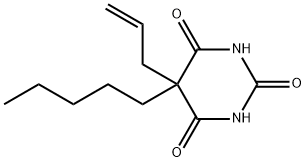 5-アリル-5-ペンチル-2,4,6(1H,3H,5H)-ピリミジントリオン 化学構造式