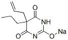 5-Allyl-5-propyl-2-sodiooxy-4,6(1H,5H)-pyrimidinedione Structure