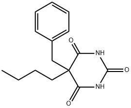 5-Benzyl-5-butyl-2,4,6(1H,3H,5H)-pyrimidinetrione Struktur