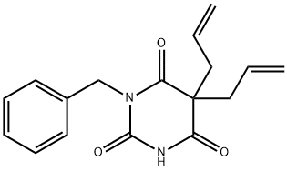 5,5-Diallyl-1-benzylbarbituric acid Structure