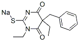 5-Benzyl-1,5-diethyl-2-sodiothio-4,6(1H,5H)-pyrimidinedione Struktur