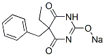 5-Benzyl-5-ethyl-2-sodiooxy-4,6(1H,5H)-pyrimidinedione Structure