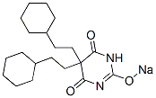 5,5-Bis(2-cyclohexylethyl)-2-sodiooxy-4,6(1H,5H)-pyrimidinedione Struktur