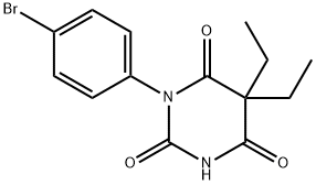 1-(p-Bromophenyl)-5,5-diethyl-2,4,6(1H,3H,5H)-pyrimidinetrione Struktur