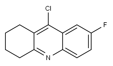 9-CHLORO-7-FLUORO-1,2,3,4-TETRAHYDRO-ACRIDINE Struktur