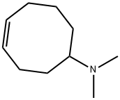 N,N-ジメチル-4-シクロオクテン-1-アミン 化学構造式