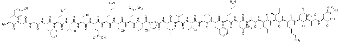 Δ-ENDORPHIN (BOVINE, CAMEL, MOUSE, OVINE), 66954-40-3, 结构式