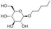 N-AMYL B-D-GLUCOPYRANOSIDE Structure