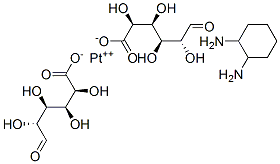 platinum(II) 1,2-diaminocyclohexane bis(glucuronate) Structure
