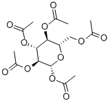 beta-L-glucose pentaacetate Struktur