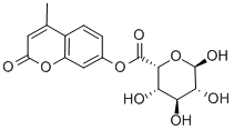 4-methyl-2-oxo-2H-1-benzopyran-7-yl alpha-L-ido-pyranosiduronic acid Struktur