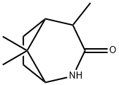 4,8,8-トリメチル-2-アザビシクロ[3.2.1]オクタン-3-オン 化学構造式
