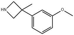 3-(m-Methoxyphenyl)-3-methylazetidine Struktur