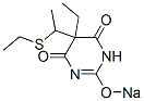 5-Ethyl-5-[1-(ethylthio)ethyl]-2-sodiooxy-4,6(1H,5H)-pyrimidinedione Struktur