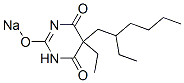 5-Ethyl-5-(2-ethylhexyl)-2-sodiooxy-4,6(1H,5H)-pyrimidinedione Struktur