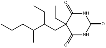 5-Ethyl-5-(2-ethyl-3-methylhexyl)-2-sodiooxy-4,6(1H,5H)-pyrimidinedione Struktur