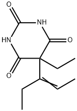 5-Ethyl-5-(1-ethyl-1-propenyl)-2,4,6(1H,3H,5H)-pyrimidinetrione Struktur