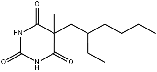 5-(2-Ethylhexyl)-5-methylbarbituric acid Struktur