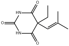 5-Ethyl-5-isobutenylbarbituric acid Struktur
