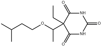 5-Ethyl-5-(1-isopentyloxyethyl)-2,4,6(1H,3H,5H)-pyrimidinetrione Structure
