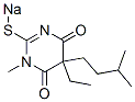 5-Ethyl-5-isopentyl-1-methyl-2-sodiothio-4,6(1H,5H)-pyrimidinedione 结构式