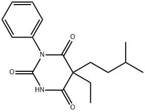 5-Ethyl-5-isopentyl-1-phenylbarbituric acid Structure