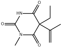 5-Ethyl-5-isopropenyl-1-methylbarbituric acid Struktur