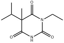 1-Ethyl-5-(1-methylethyl)-5-methyl-2,4,6(1H,3H,5H)-pyrimidinetrione Struktur