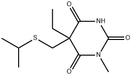 5-Ethyl-5-(isopropylthiomethyl)-1-methyl-2-sodiooxy-4,6(1H,5H)-pyrimidinedione|
