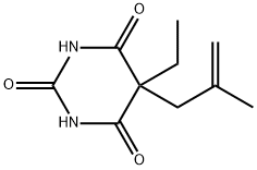 5-Ethyl-5-(2-methylallyl)barbituric acid Struktur