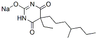5-Ethyl-5-(4-methylheptyl)-2-sodiooxy-4,6(1H,5H)-pyrimidinedione Struktur