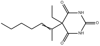 5-Ethyl-5-(1-methyl-1-hexenyl)-2,4,6(1H,3H,5H)-pyrimidinetrione Struktur